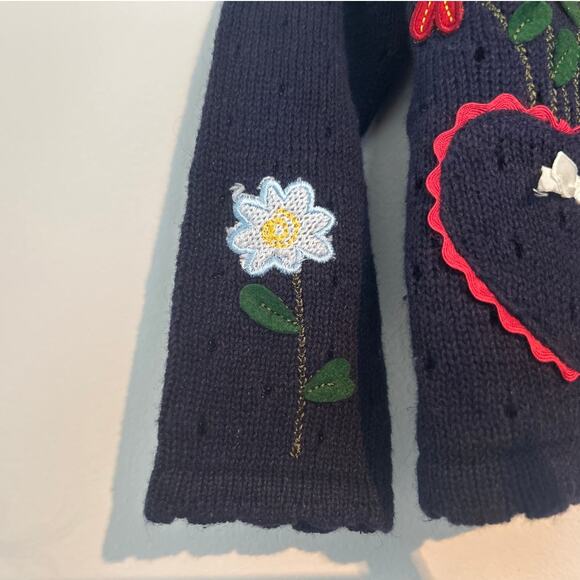 NWT Vintage B.T. Kids Sweater & Top Set – Navy & Floral – Toddler Girl 2T - Picture 3 of 10